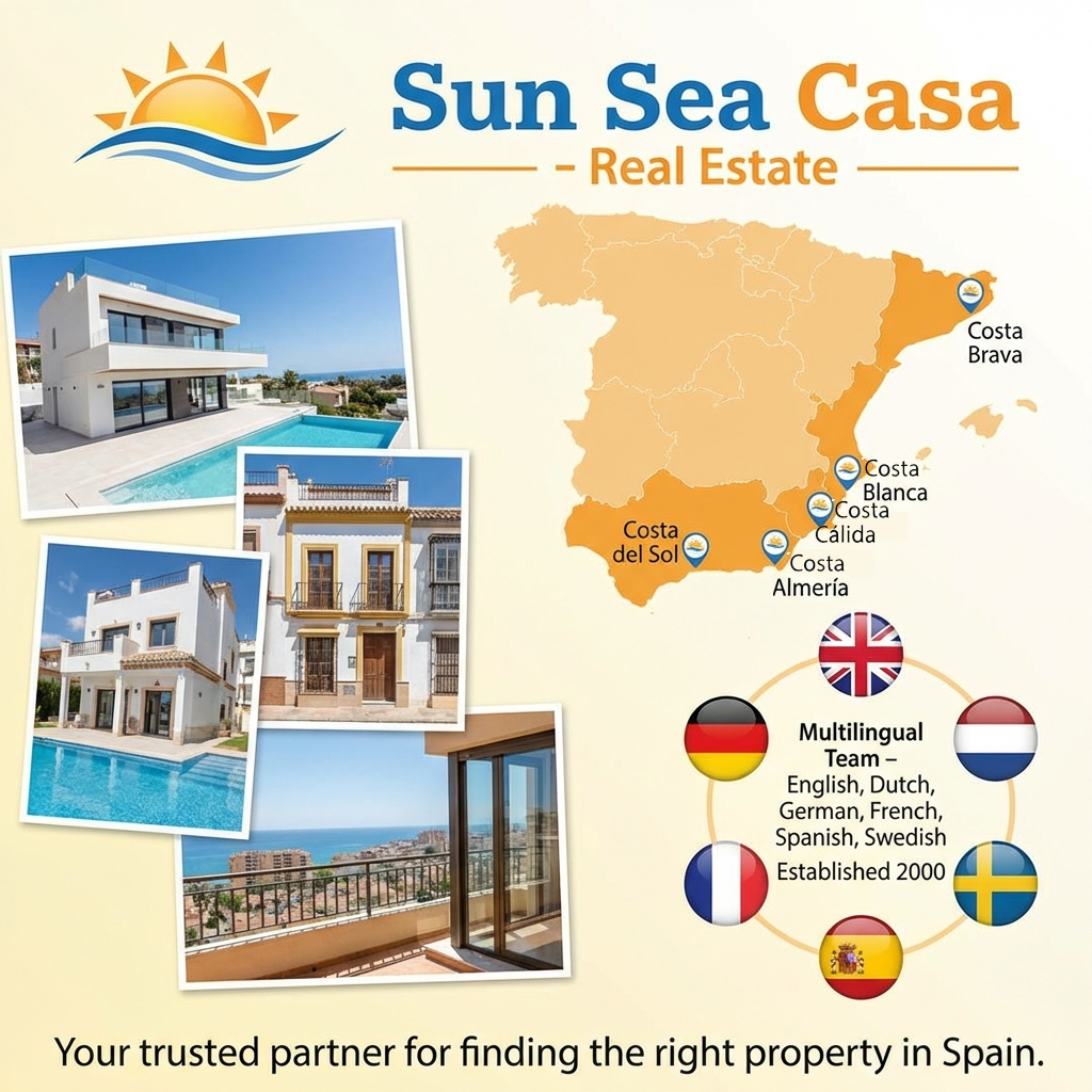 Sun Sea Casa Spain Coast Map
